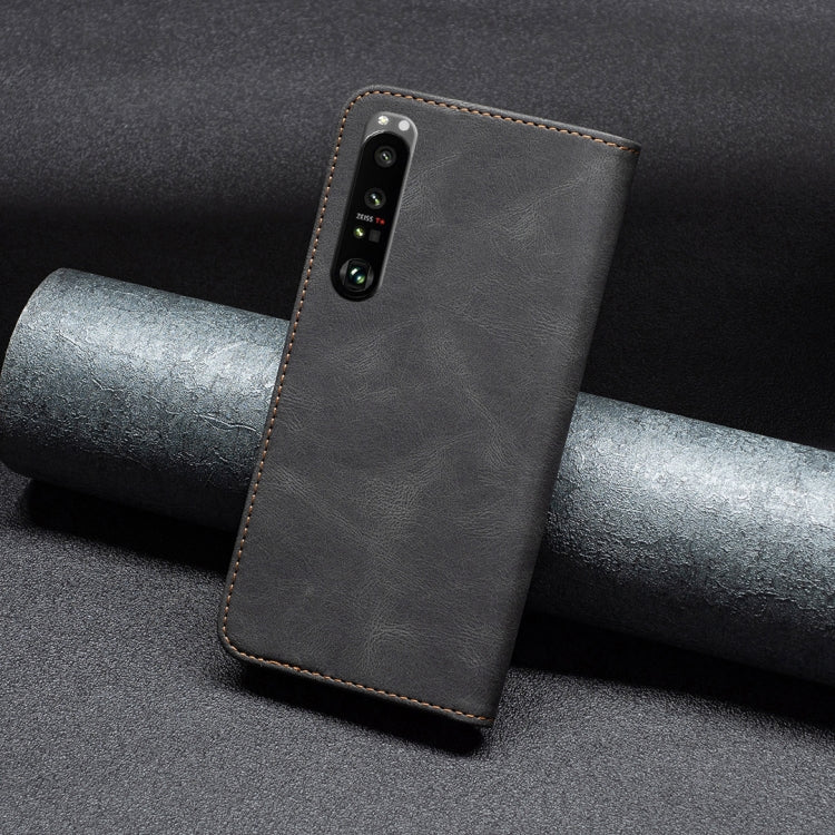 For Sony Xperia 1 III Magnetic RFID Blocking Anti-Theft Leather Phone Case