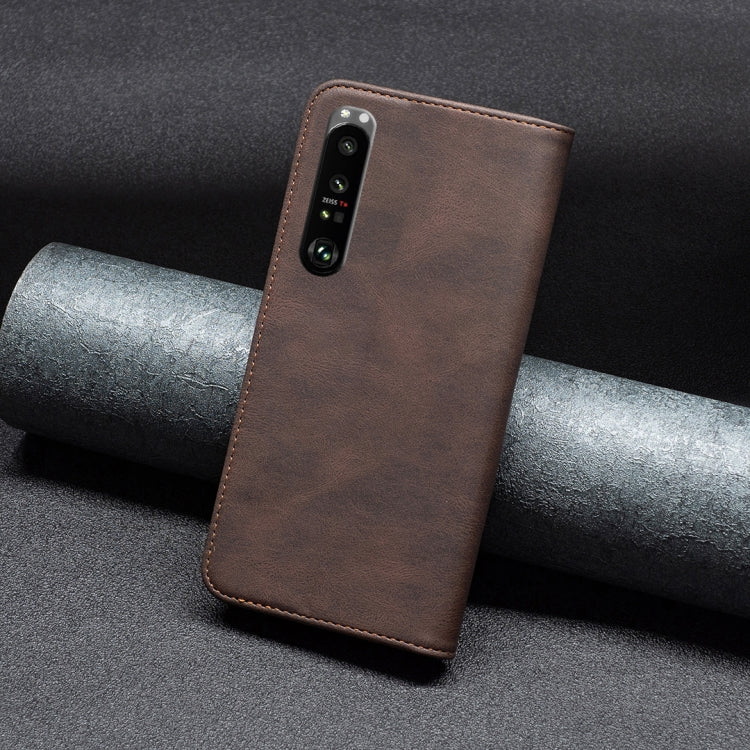 For Sony Xperia 1 III Magnetic RFID Blocking Anti-Theft Leather Phone Case