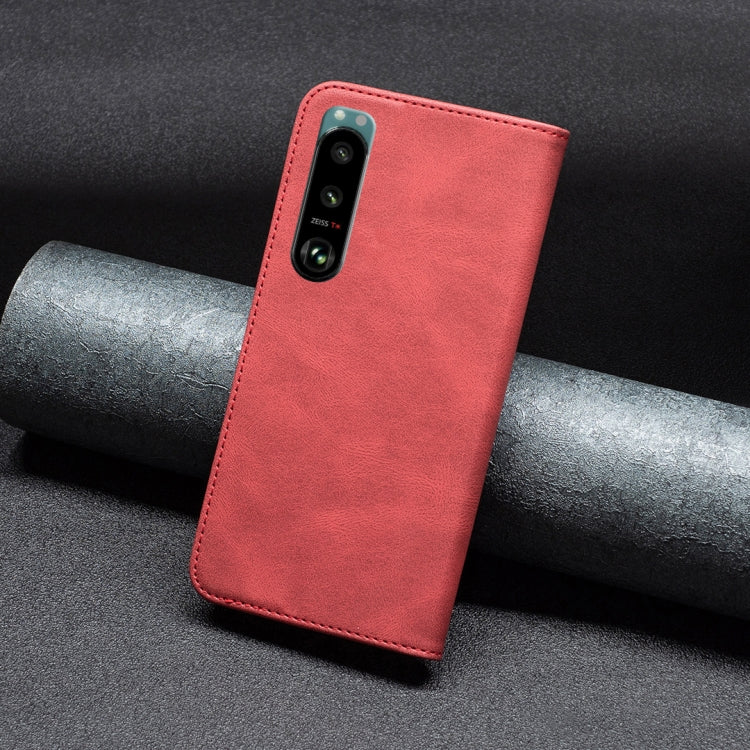 For Sony Xperia 5 III Magnetic RFID Blocking Anti-Theft Leather Phone Case