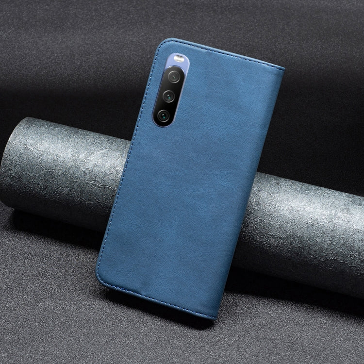 For Sony Xperia 10 III Magnetic RFID Blocking Anti-Theft Leather Phone Case