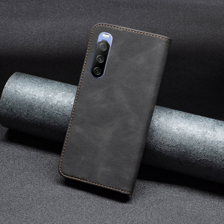 For Sony Xperia 10 III Magnetic RFID Blocking Anti-Theft Leather Phone Case