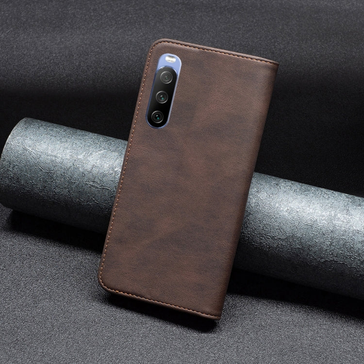 For Sony Xperia 10 III Magnetic RFID Blocking Anti-Theft Leather Phone Case