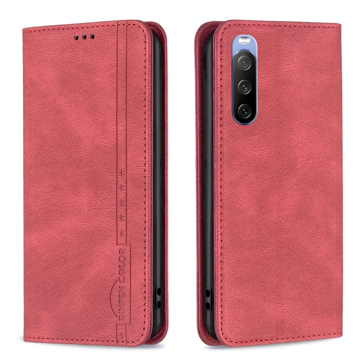 For Sony Xperia 10 III Magnetic RFID Blocking Anti-Theft Leather Phone Case