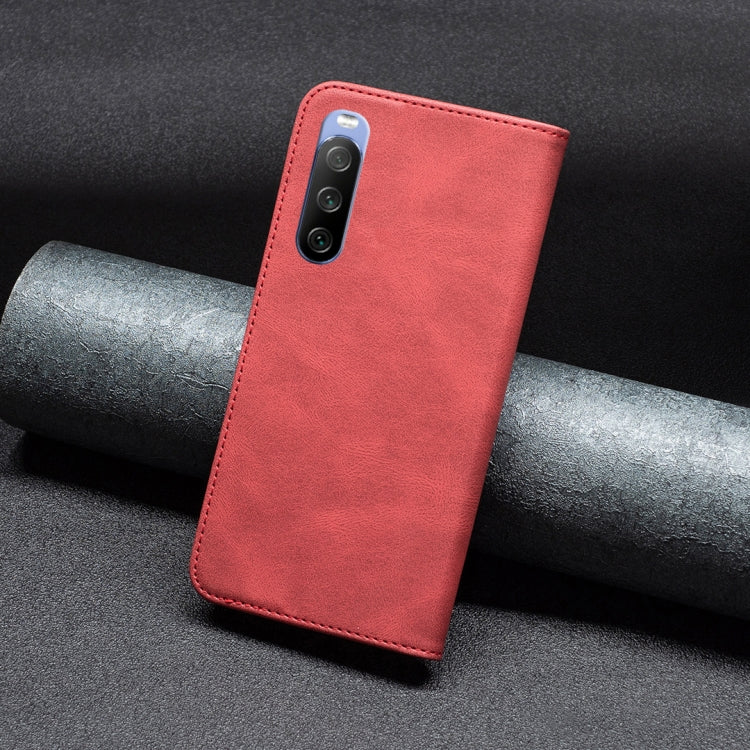 For Sony Xperia 10 III Magnetic RFID Blocking Anti-Theft Leather Phone Case