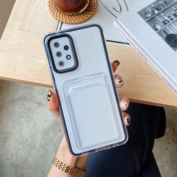 For Samsung Galaxy A72 5G / 4G Transparent Card Slot TPU Phone Case