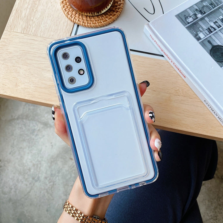 For Samsung Galaxy A72 5G / 4G Transparent Card Slot TPU Phone Case