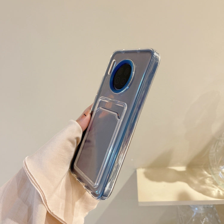 For Huawei Mate 30 Transparent Card Slot TPU Phone Case