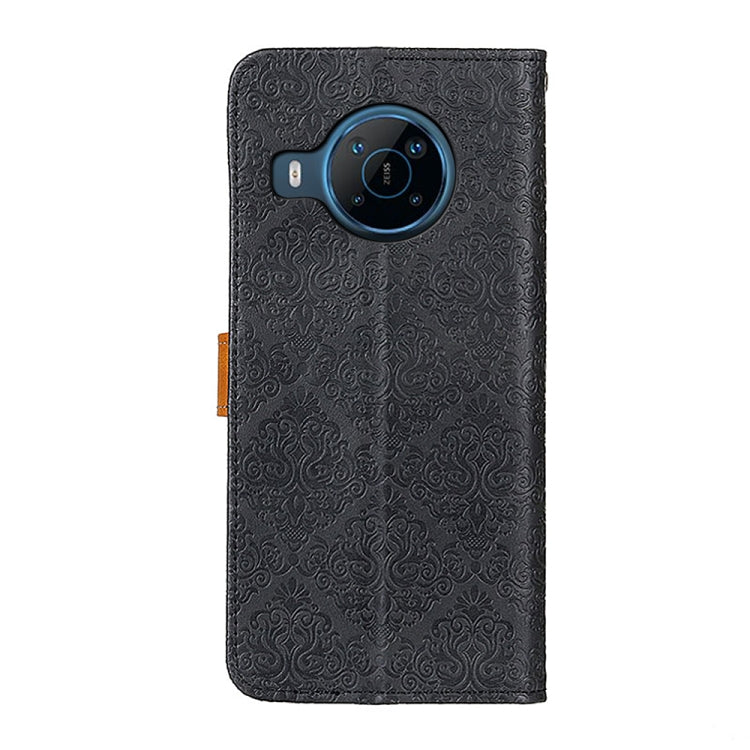 For Nokia X100 European Floral Embossed Leather Phone Case