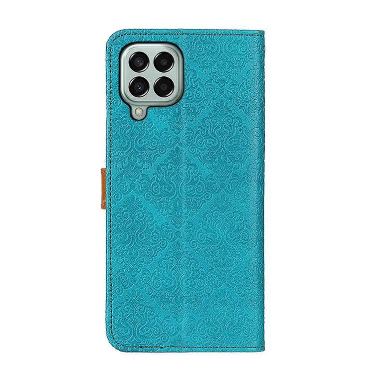 For Samsung Galaxy M33 5G European Floral Embossed Leather Phone Case