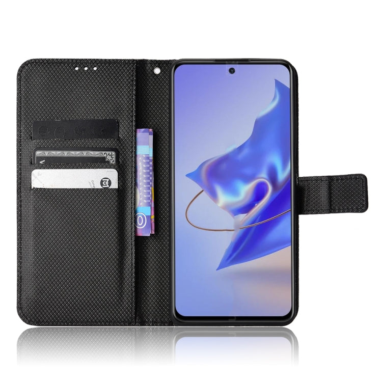 For ZTE Blade V40 Pro Diamond Texture Leather Phone Case