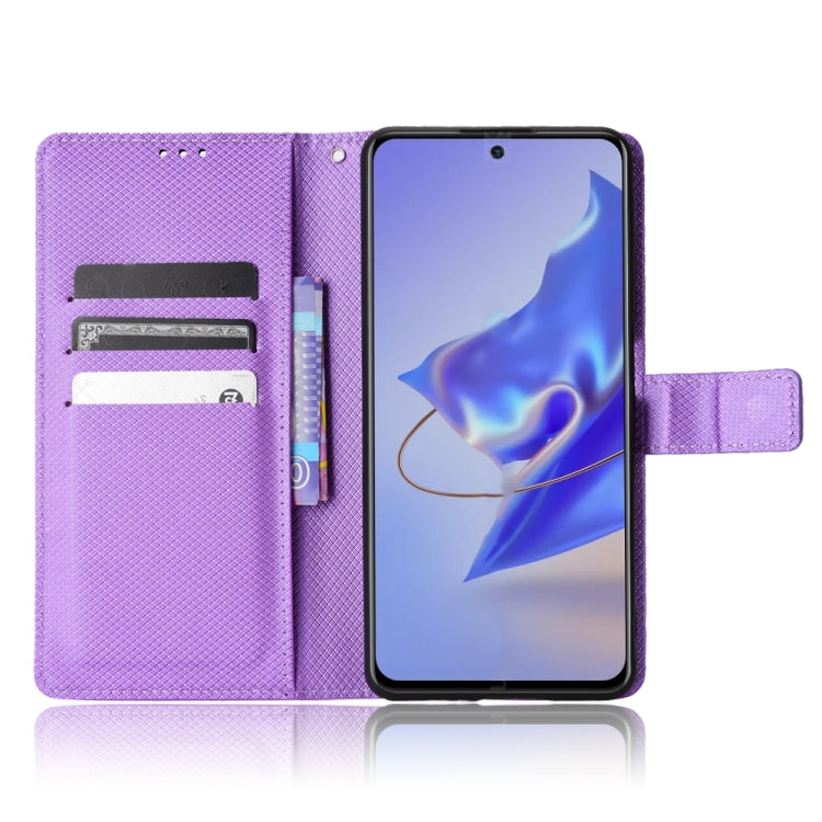 For ZTE Blade V40 Pro Diamond Texture Leather Phone Case