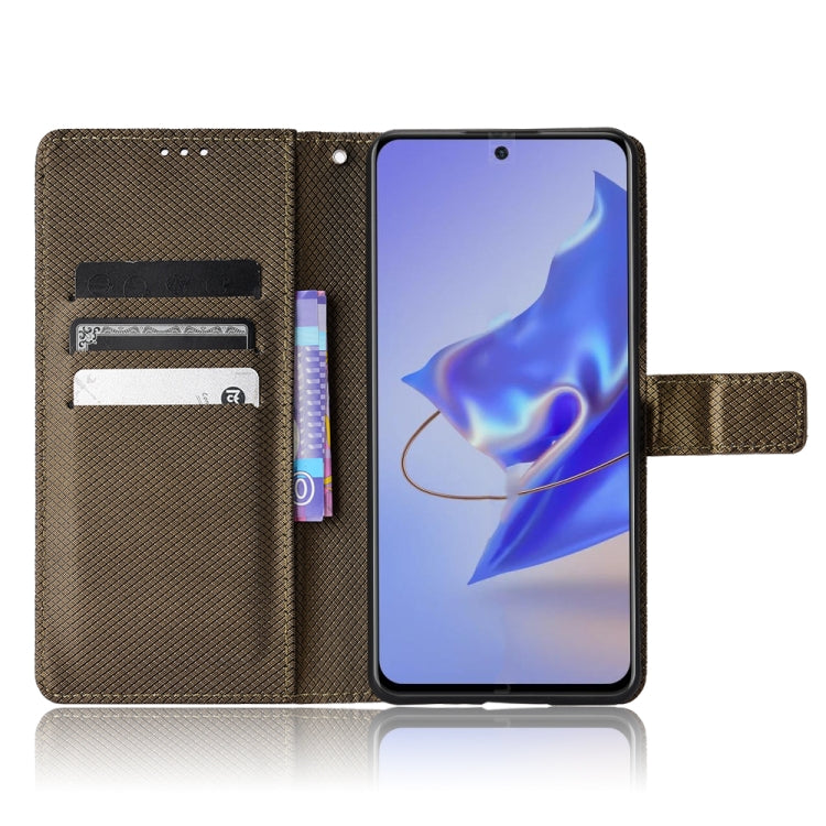 For ZTE Blade V40 Pro Diamond Texture Leather Phone Case