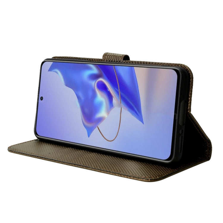 For ZTE Blade V40 Pro Diamond Texture Leather Phone Case