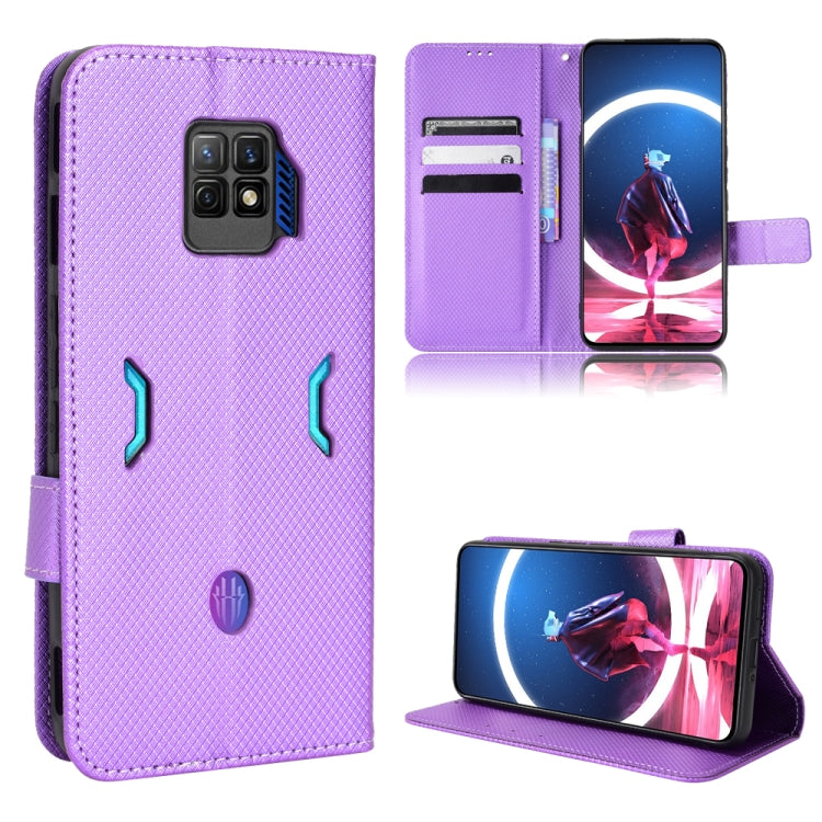 For ZTE nubia Red Magic 7 Pro Diamond Texture Leather Phone Case