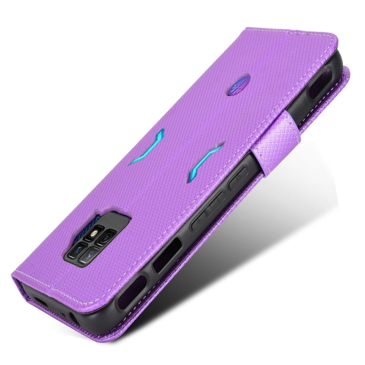 For ZTE nubia Red Magic 7 Pro Diamond Texture Leather Phone Case