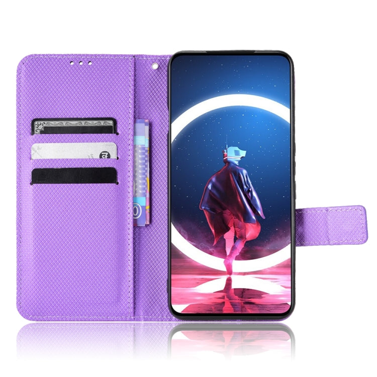 For ZTE nubia Red Magic 7 Pro Diamond Texture Leather Phone Case