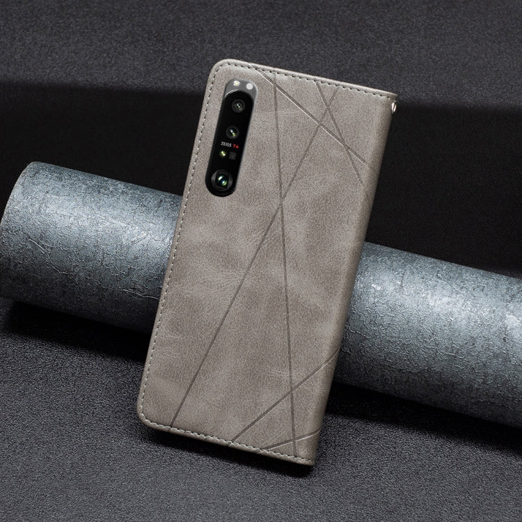For Sony Xperia 1 III Prismatic Invisible Magnetic Leather Phone Case