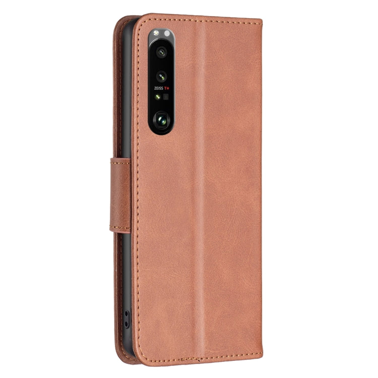 For Sony Xperia 1 III Lambskin Texture Leather Phone Case