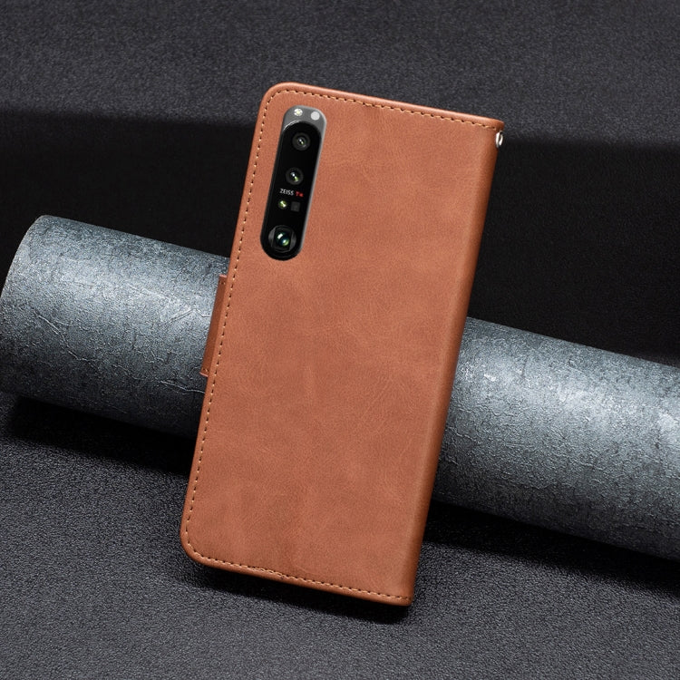 For Sony Xperia 1 III Lambskin Texture Leather Phone Case