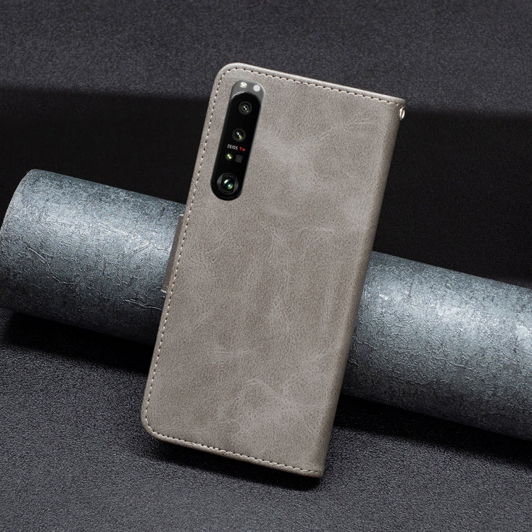 For Sony Xperia 1 III Lambskin Texture Leather Phone Case