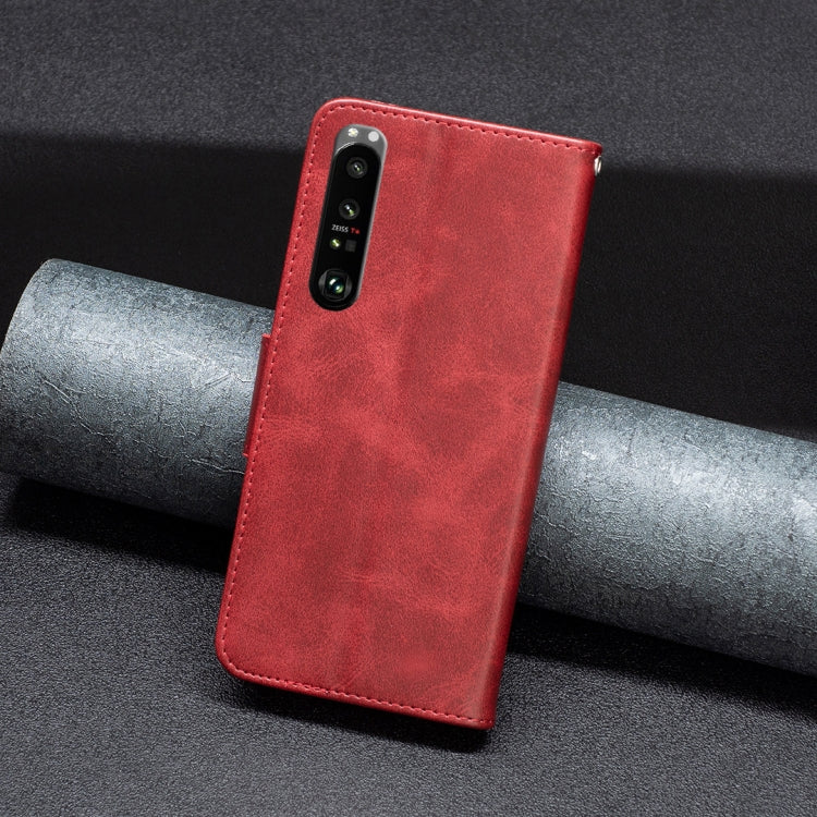 For Sony Xperia 1 III Lambskin Texture Leather Phone Case