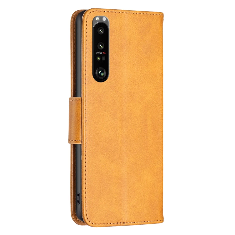 For Sony Xperia 1 III Lambskin Texture Leather Phone Case