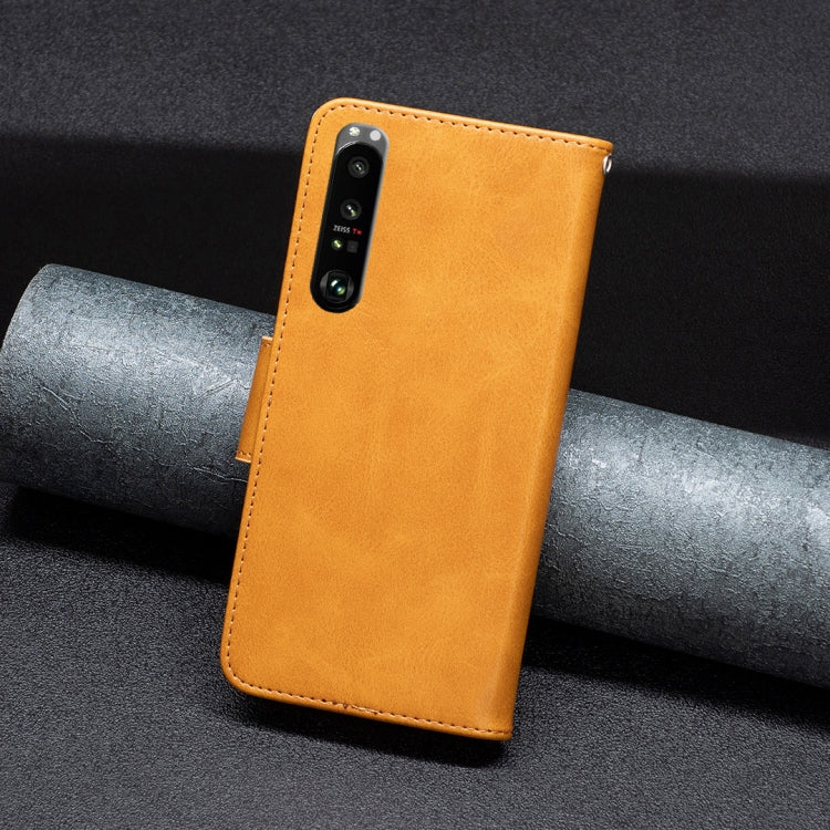 For Sony Xperia 1 III Lambskin Texture Leather Phone Case