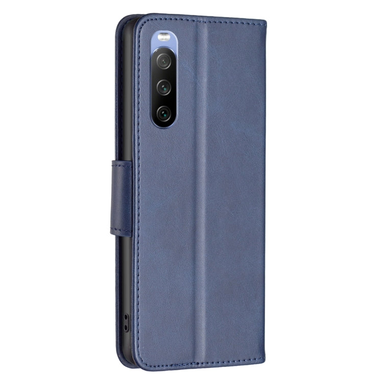 For Sony Xperia 10 III Lambskin Texture Leather Phone Case