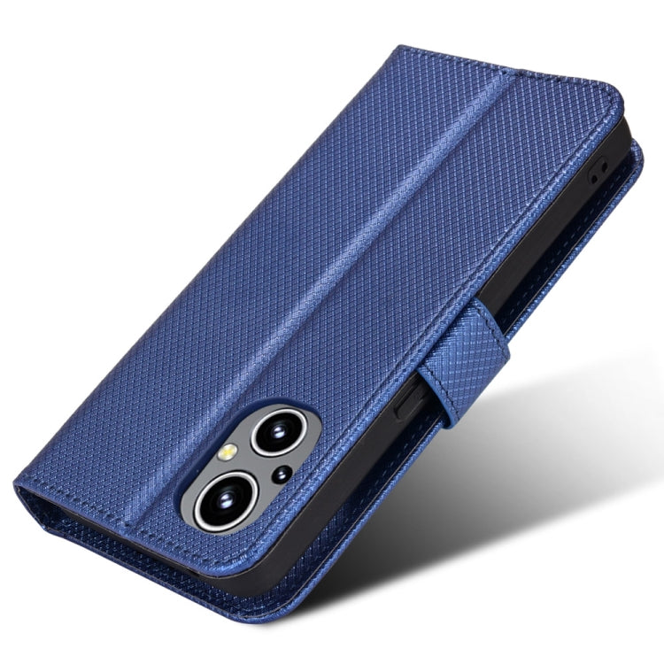 For OPPO Reno7 Z 5G / A96 5G Diamond Texture Leather Phone Case