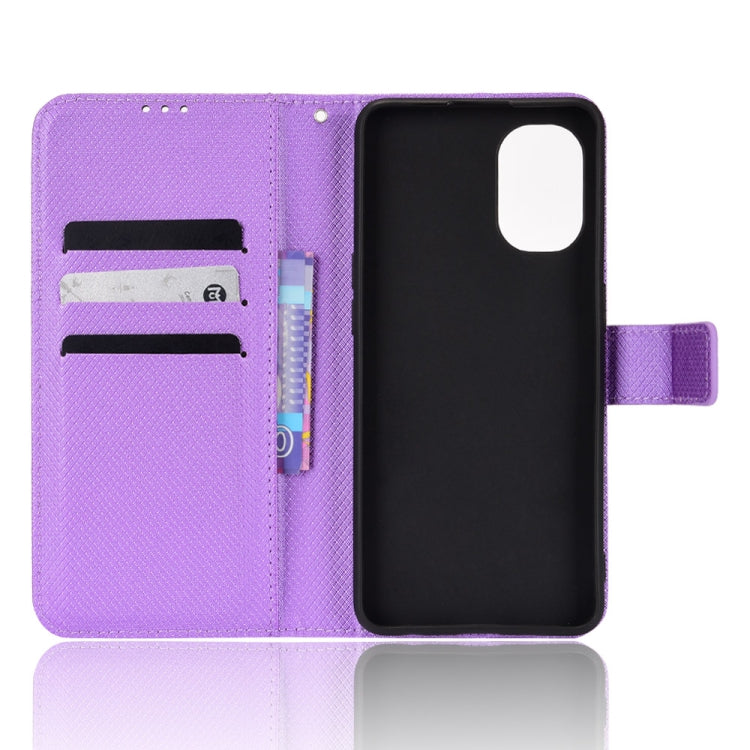 For OPPO Reno7 Z 5G / A96 5G Diamond Texture Leather Phone Case