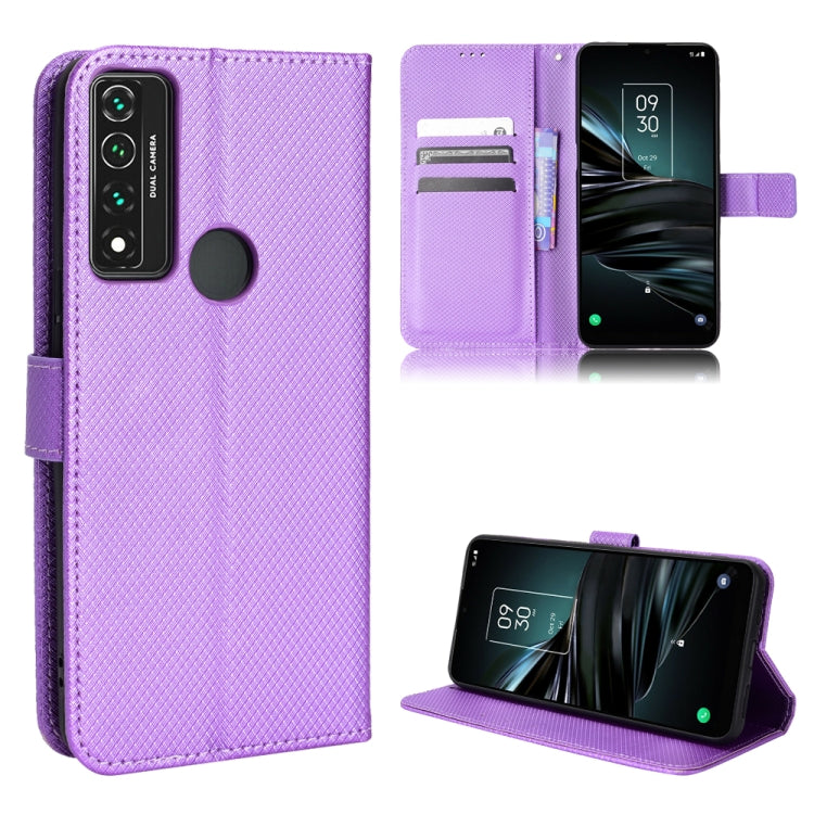 For TCL 4X 5G / T601DL Diamond Texture Leather Phone Case