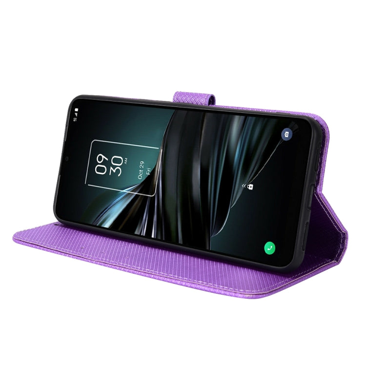 For TCL 4X 5G / T601DL Diamond Texture Leather Phone Case