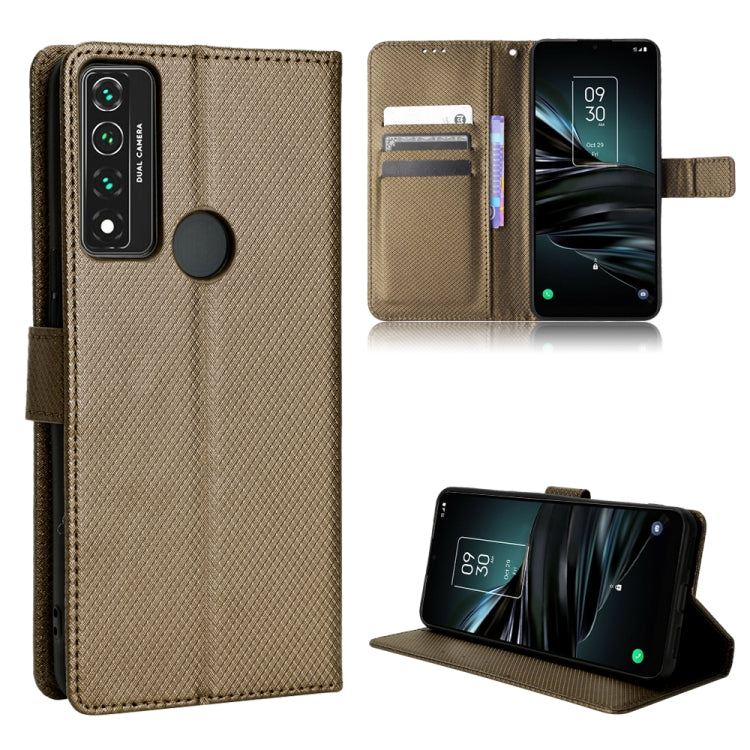 For TCL 4X 5G / T601DL Diamond Texture Leather Phone Case