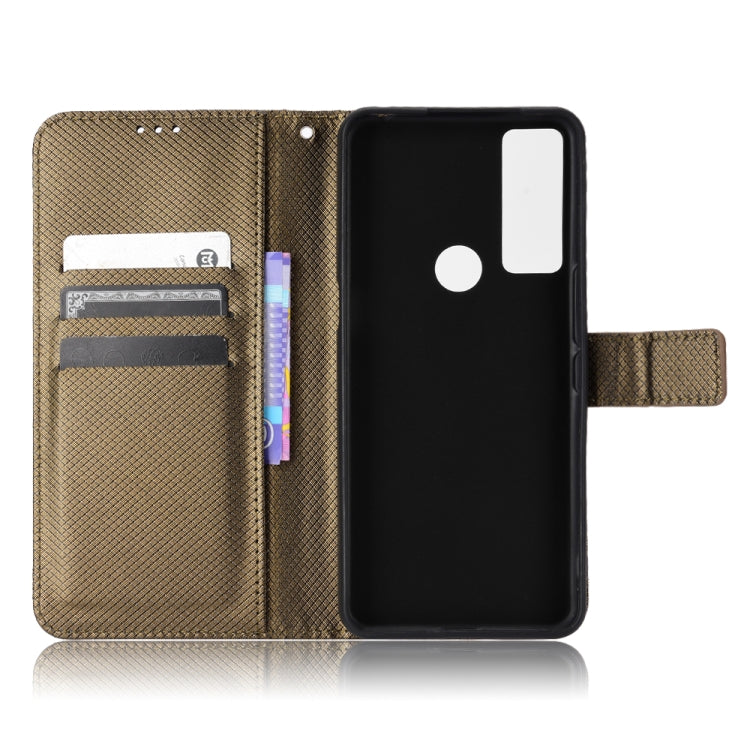 For TCL 4X 5G / T601DL Diamond Texture Leather Phone Case