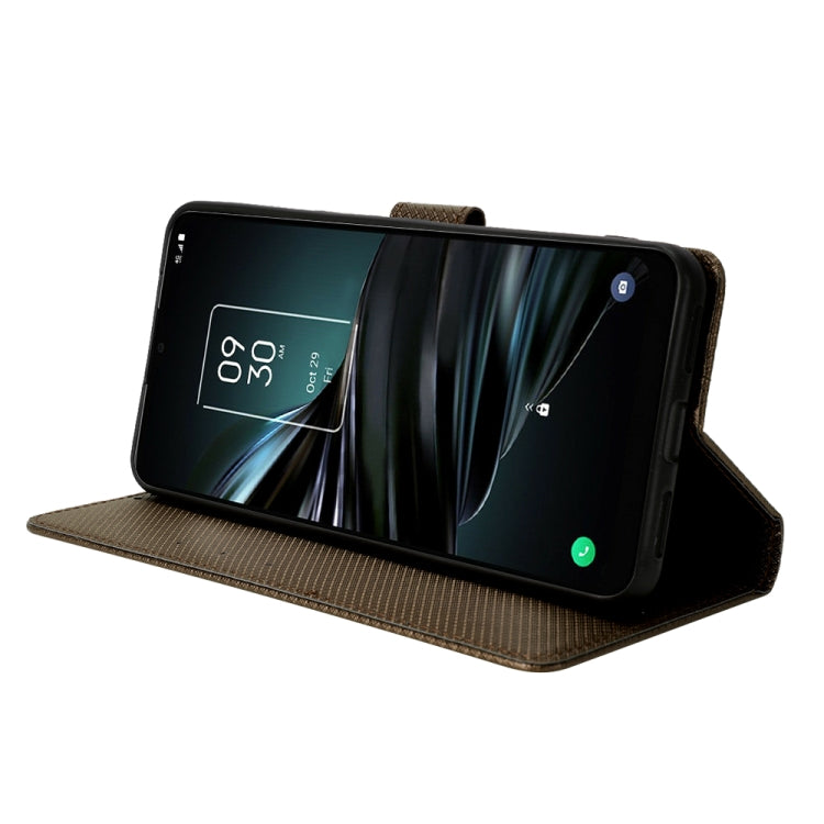For TCL 4X 5G / T601DL Diamond Texture Leather Phone Case