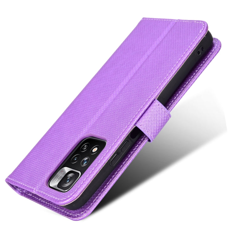 For Xiaomi Redmi Note 11 Pro China Diamond Texture Leather Phone Case