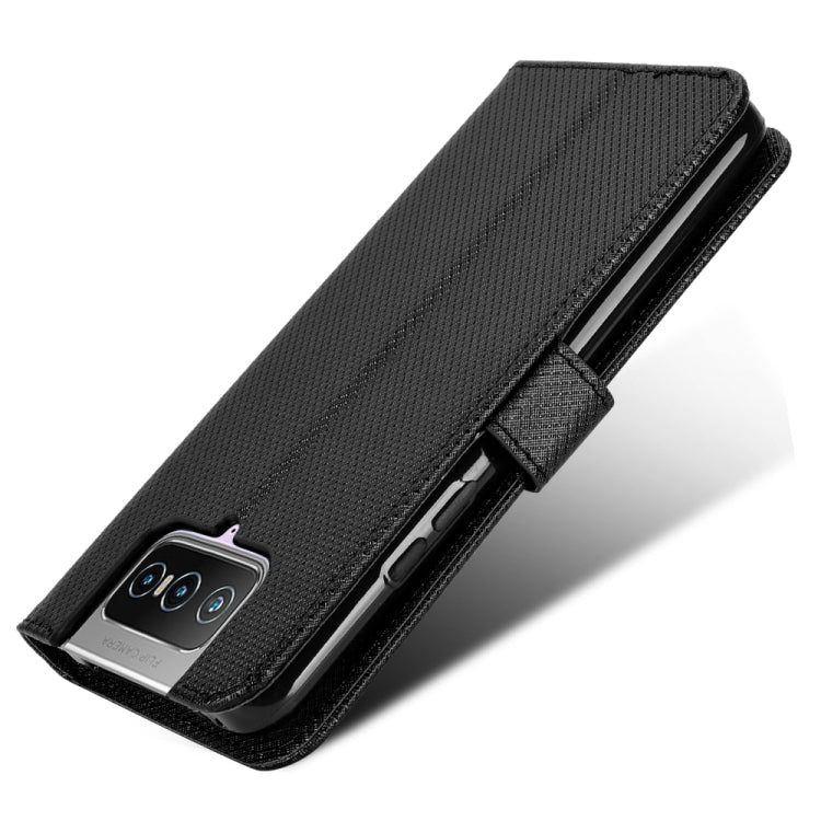 For Asus Zenfone 7 ZS670KS / 7 Pro ZS671KS Diamond Texture Leather Phone Case
