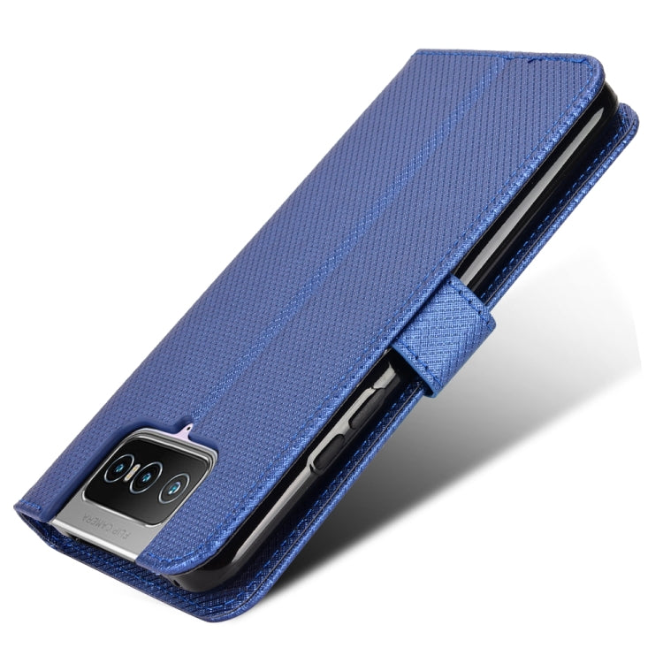 For Asus Zenfone 7 ZS670KS / 7 Pro ZS671KS Diamond Texture Leather Phone Case