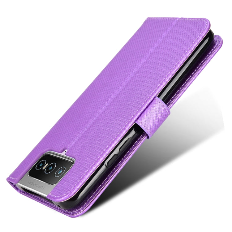 For Asus Zenfone 7 ZS670KS / 7 Pro ZS671KS Diamond Texture Leather Phone Case