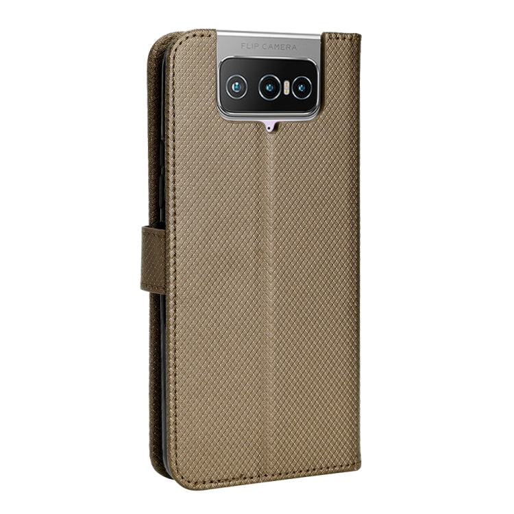 For Asus Zenfone 7 ZS670KS / 7 Pro ZS671KS Diamond Texture Leather Phone Case