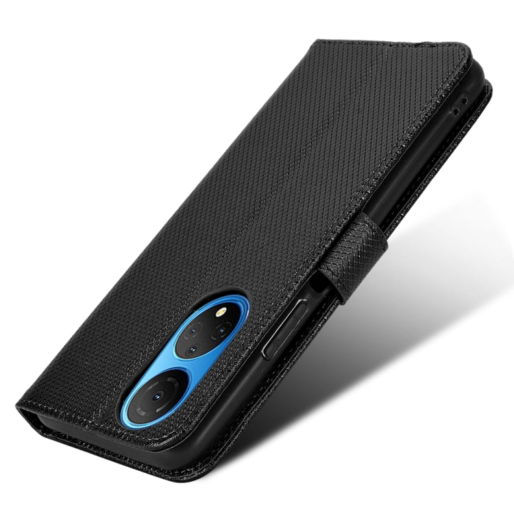 For Honor X7 Diamond Texture Leather Phone Case