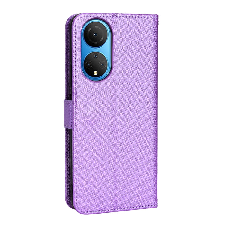For Honor X7 Diamond Texture Leather Phone Case