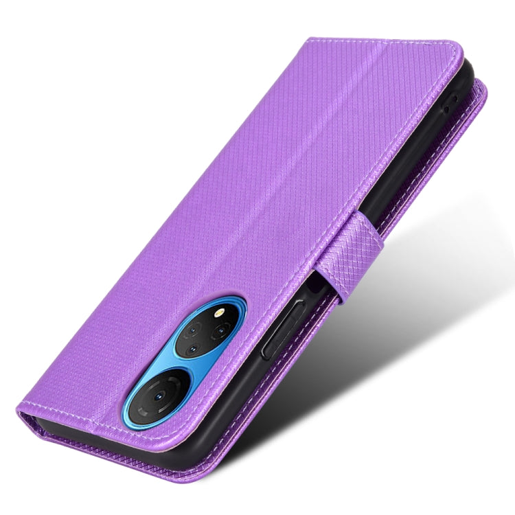For Honor X7 Diamond Texture Leather Phone Case