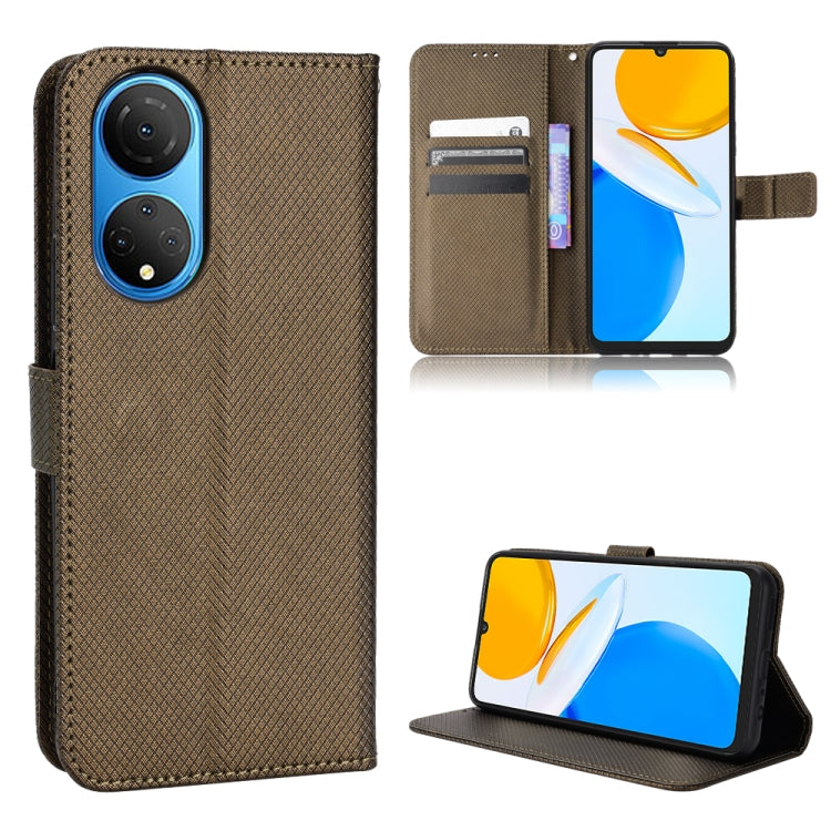 For Honor X7 Diamond Texture Leather Phone Case