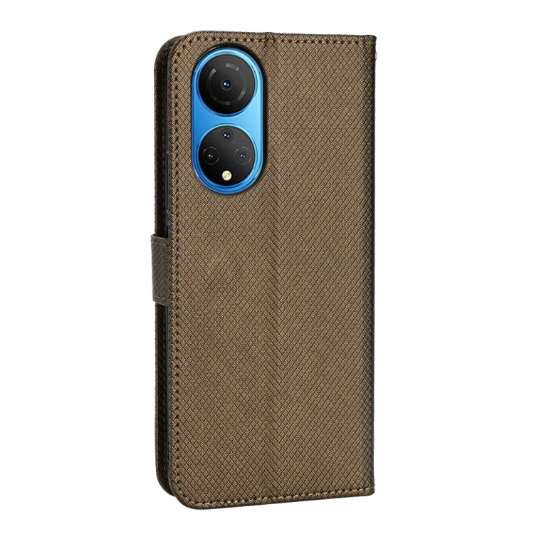 For Honor X7 Diamond Texture Leather Phone Case