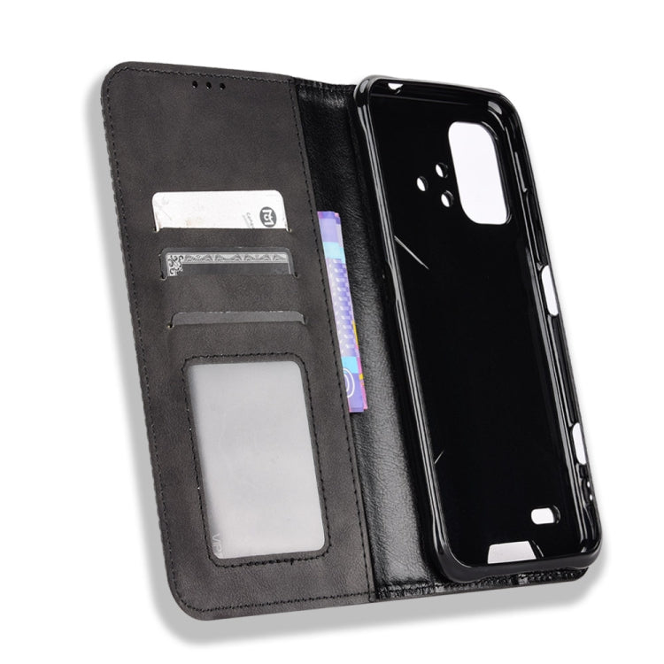 For Umidigi Bison X10G / X10G NFC Magnetic Buckle Retro Texture Leather Phone Case