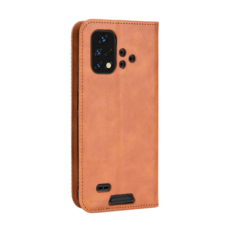 For Umidigi Bison X10G / X10G NFC Magnetic Buckle Retro Texture Leather Phone Case