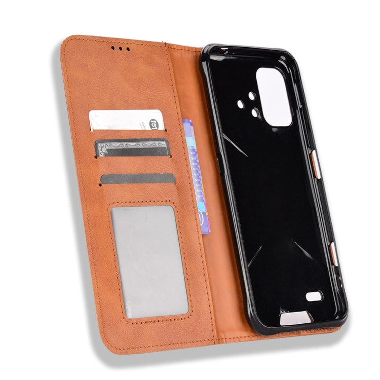 For Umidigi Bison X10G / X10G NFC Magnetic Buckle Retro Texture Leather Phone Case
