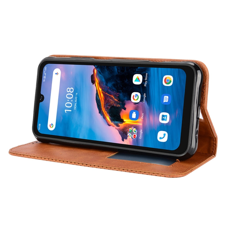 For Umidigi Bison X10G / X10G NFC Magnetic Buckle Retro Texture Leather Phone Case