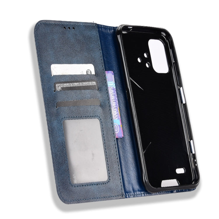 For Umidigi Bison X10G / X10G NFC Magnetic Buckle Retro Texture Leather Phone Case